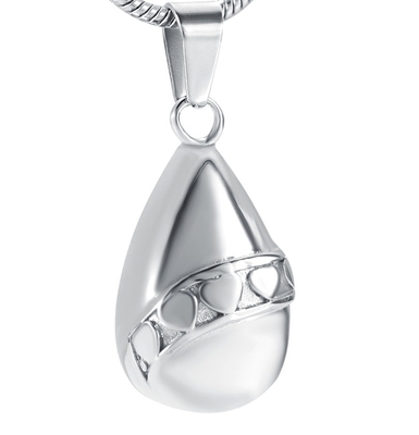 Jewelry Type Pendants or Charms Heart Water Drop Pendant Necklace Ashes for Cremation