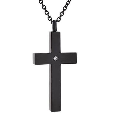Mould Making Service Silm Memorial Stainless Steel Cremation Cross Urn Pendant Necklace