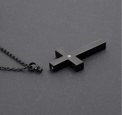 Mould Making Service Silm Memorial Stainless Steel Cremation Cross Urn Pendant Necklace