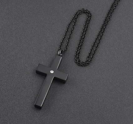 Mould Making Service Silm Memorial Stainless Steel Cremation Cross Urn Pendant Necklace