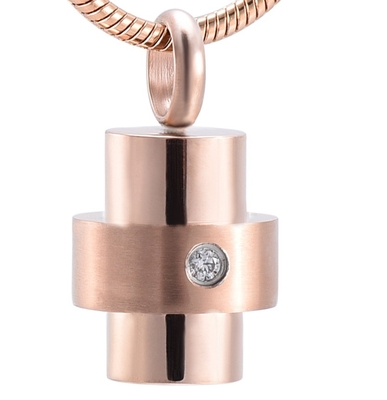 Cremation Cross Necklace for Ashes Stainless Steel Locket Keepsake Memorial Urns Gift