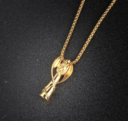 Angel Wings Cremation Urn Necklace for Ashes Stainless Steel Perfume Jewelry Keepsake