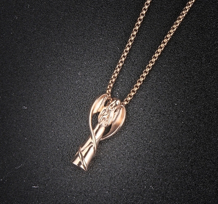 Angel Wings Cremation Urn Necklace for Ashes Stainless Steel Perfume Jewelry Keepsake