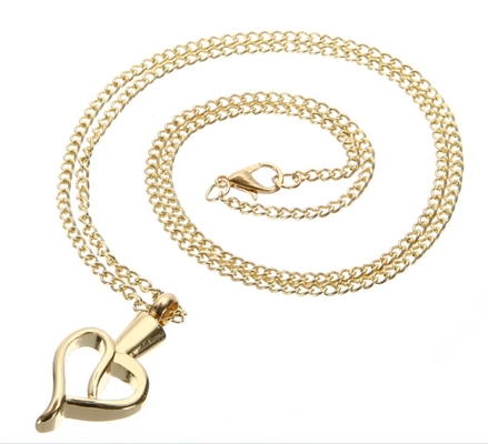 OEM/ODM Stainless Steel Love Heart Necklace Cremation Ashes Urn Pendant for Men Women