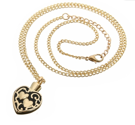 OEM/ODM Stainless Steel Love Heart Necklace Cremation Ashes Urn Pendant for Men Women