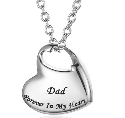 Gift Heart Locket Necklace Small Stainless Steel Jewelry for Picture Keepsake Pendant