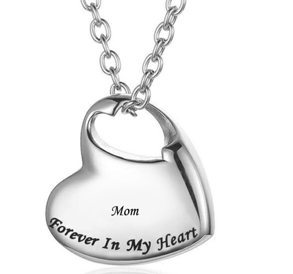 Gift Heart Locket Necklace Small Stainless Steel Jewelry for Picture Keepsake Pendant