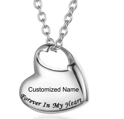 Gift Heart Locket Necklace Small Stainless Steel Jewelry for Picture Keepsake Pendant