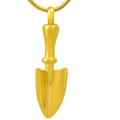 Shovel Shape Stainless Steel Cremation Necklace for Ashes CLASSIC Style Keepsake Pendant