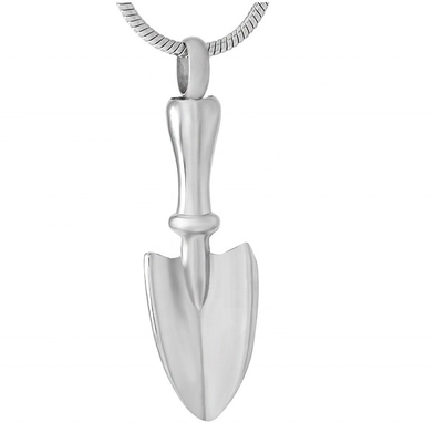 Shovel Shape Stainless Steel Cremation Necklace for Ashes CLASSIC Style Keepsake Pendant