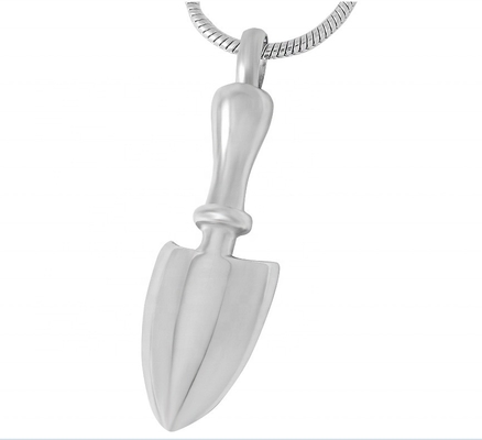 Shovel Shape Stainless Steel Cremation Necklace for Ashes CLASSIC Style Keepsake Pendant