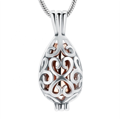 Stainless Steel Necklace Fashionable Cremation Urn Keepsake Jewelry for Men and Women