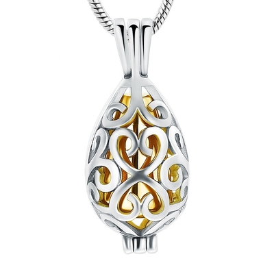 Stainless Steel Necklace Fashionable Cremation Urn Keepsake Jewelry for Men and Women