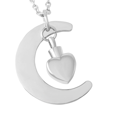 Charm Pendants for Men I Love You to the Moon and Back Urn Cremation Pendant Necklace