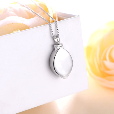 Waterdrop Stainless Steel Cremation Ashes Memorial Locket for Keepsake Urn Pendant